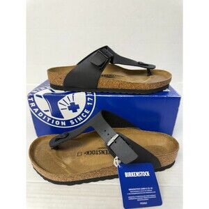 -1183 Birkenstock Gizeh Black, Regular Fit, EU-41, US-10 Womens